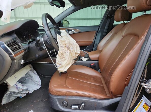 WAUDFAFC6GN081359 2016 AUDI A6 Black Front interior view