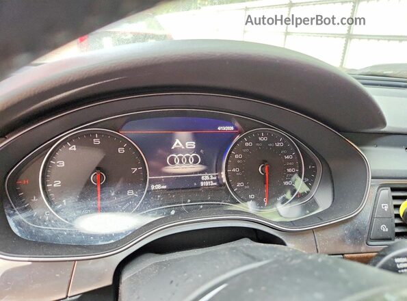 WAUDFAFC6GN081359 2016 AUDI A6 Black Instrument cluster view