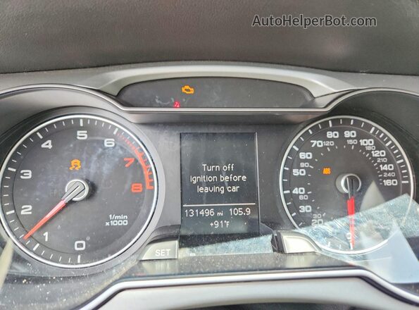WAUDFAFL4GA004447 2016 AUDI A4 Black Սարքավորումների վահանակի տեսք