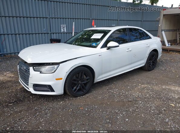 WAUDNAF40HN054591 2017 AUDI A4 White Przód lewy