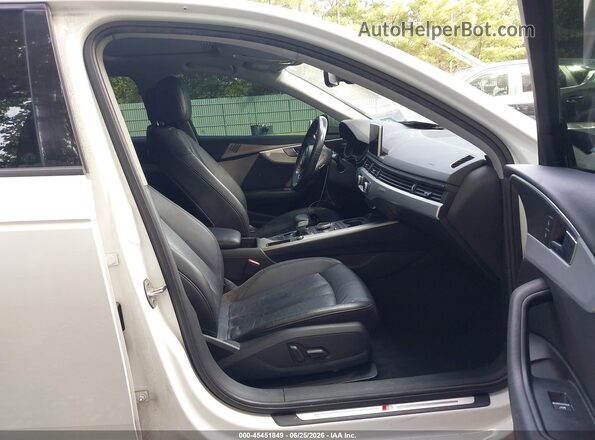 WAUDNAF40HN054591 2017 AUDI A4 White Widok wnętrza z przodu