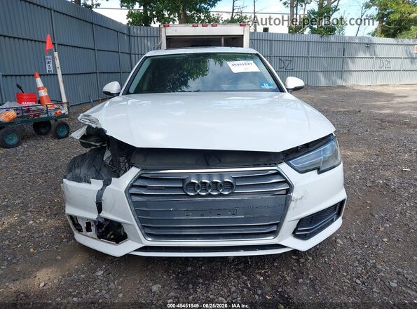 WAUDNAF40HN054591 2017 AUDI A4 White Widok zestawu wskaźników