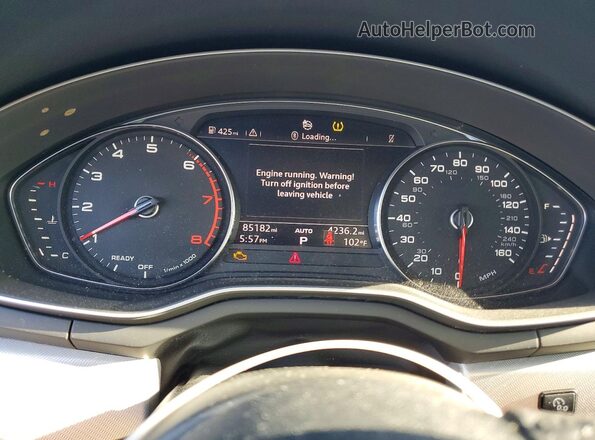 WAUDNAF40JA130971 2018 AUDI A4 Black Սարքավորումների վահանակի տեսք