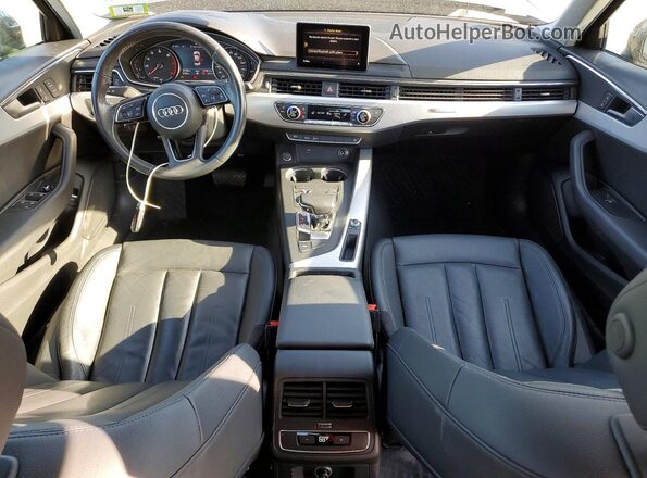 WAUDNAF40JA130971 2018 AUDI A4 Black Առջևի վահանակի տեսք
