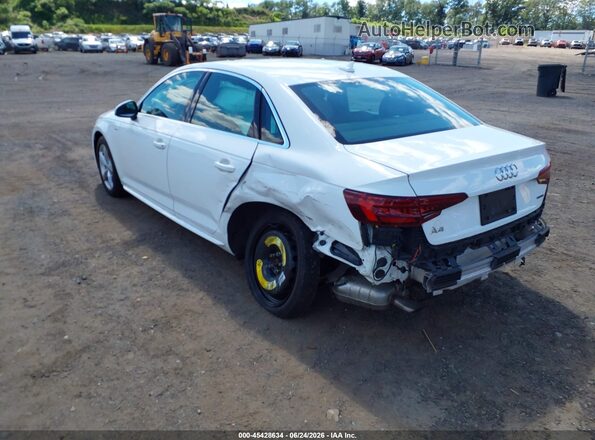 WAUDNAF40KA043346 2019 AUDI A4 White Հետևի ձախ