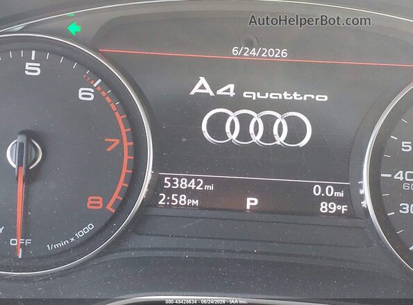 WAUDNAF40KA043346 2019 AUDI A4 White 