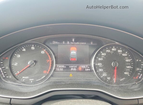 WAUDNAF40LN012933 2020 AUDI A4 White ხელსაწყოთა პანელის ხედი