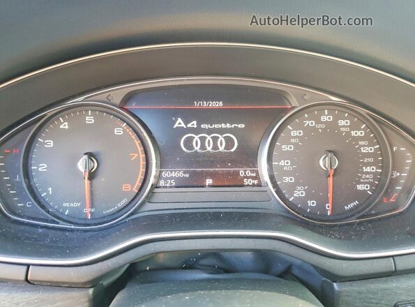 WAUDNAF41JA094787 2018 AUDI A4 Black Widok zestawu wskaźników