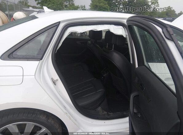 WAUDNAF41JA118327 2018 AUDI A4 White VIN sticker view