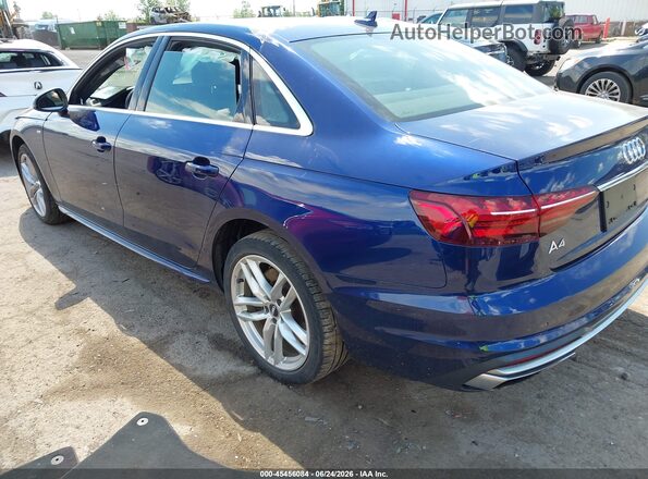 WAUDNAF44LN004558 2020 AUDI A4 Blue Tył lewy