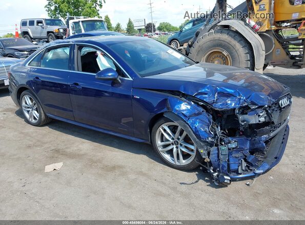 WAUDNAF44LN004558 2020 AUDI A4 Blue Widok zestawu wskaźników