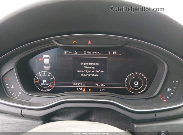 WAUDNAF45HN040637 2017 AUDI A4 White Vista de los asientos traseros