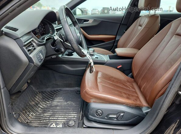 WAUDNAF47HN046830 2017 AUDI A4 Black Widok wnętrza z przodu