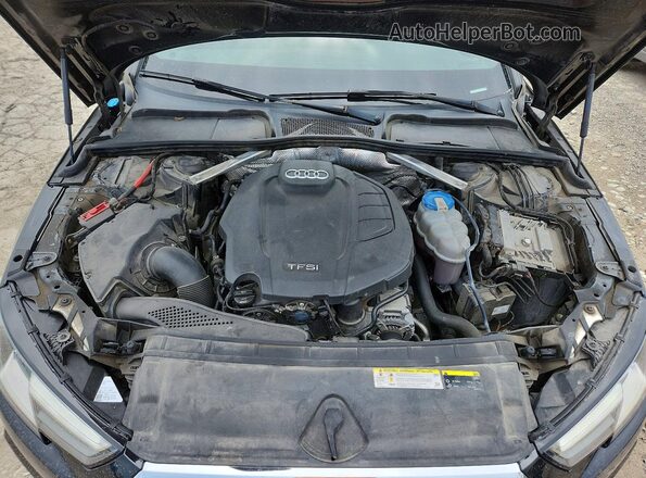 WAUDNAF47HN046830 2017 AUDI A4 Black Widok wnętrza z tyłu