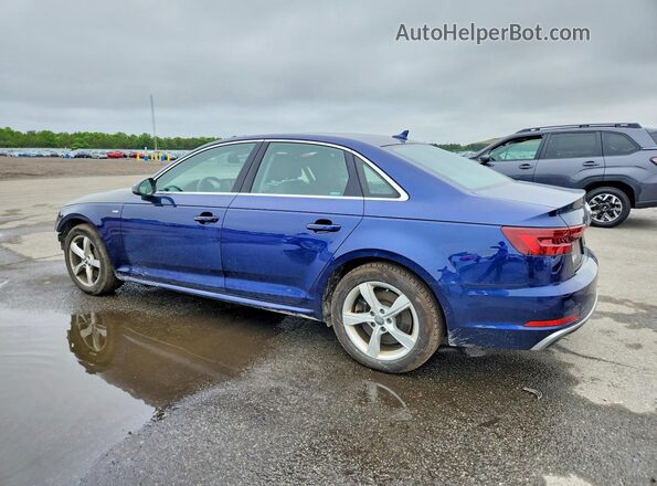 WAUDNAF47KA112694 2019 AUDI A4 Blue უკანა მარცხენა