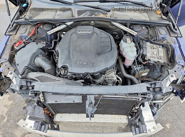 WAUDNAF47KA112694 2019 AUDI A4 Blue უკანა სალონის ხედი