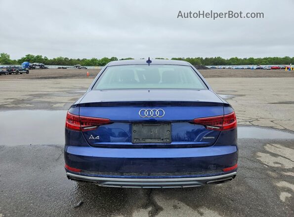 WAUDNAF47KA112694 2019 AUDI A4 Blue უკანა ხედი