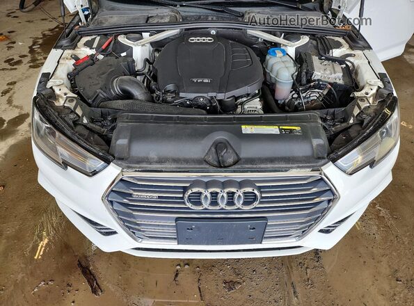 WAUDNAF49HN054668 2017 AUDI A4 White Widok wnętrza z tyłu