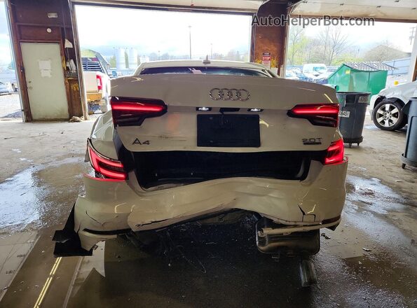 WAUDNAF49HN054668 2017 AUDI A4 White Widok z tyłu