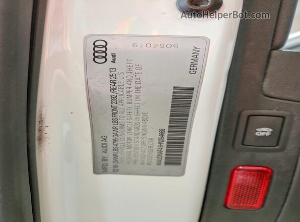 WAUDNAF49HN054668 2017 AUDI A4 White Widok komory silnika