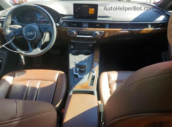 WAUDNAF4XKN019144 2019 AUDI A4 Red Առջևի վահանակի տեսք