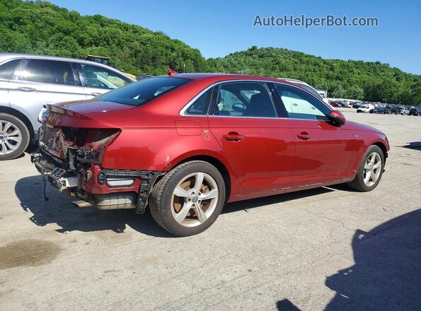 WAUDNAF4XKN019144 2019 AUDI A4 Red Հետևի աջ