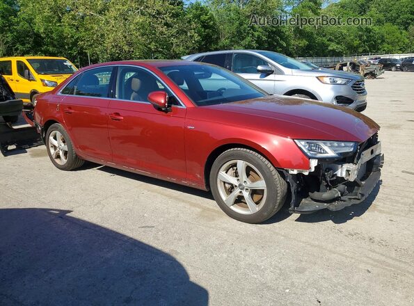 WAUDNAF4XKN019144 2019 AUDI A4 Red Առջևի աջ