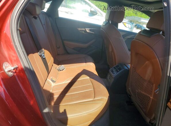 WAUDNAF4XKN019144 2019 AUDI A4 Red Հետևի նստատեղերի տեսք