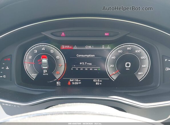 WAUE8AF27KN127974 2019 AUDI A6 White Widok tylnych siedzeń