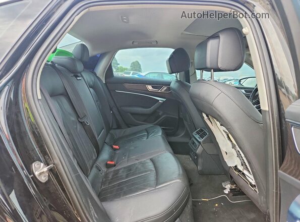 WAUE8AF28KN120791 2019 AUDI A6 Black უკანა სავარძლების ხედი