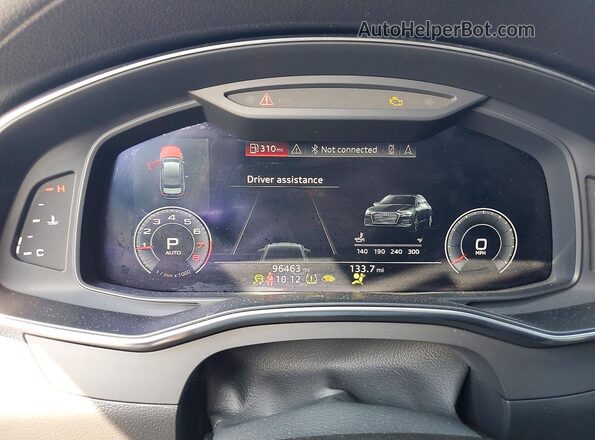 WAUE8AF28LN079631 2020 AUDI A6 Black Սարքավորումների վահանակի տեսք