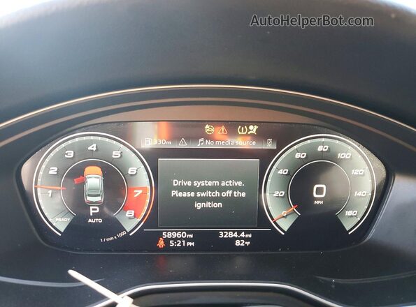 WAUEAAF40MA019454 2021 AUDI A4 Black Вид щитка приладів