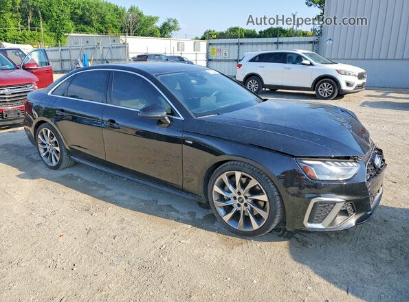 WAUEAAF40MA019454 2021 AUDI A4 Black Передня права чверть