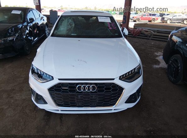 WAUEAAF41RN017390 2024 AUDI A4 White Instrument cluster view