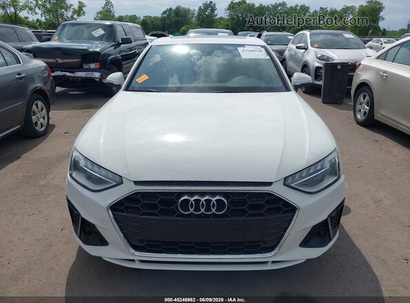 WAUEAAF44NN014543 2022 AUDI A4 White Widok zestawu wskaźników