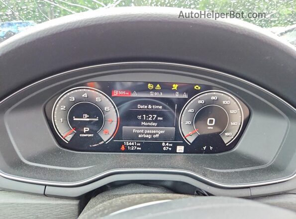 WAUEAAF44RN010305 2024 AUDI A4 Black Vista del cuadro de instrumentos