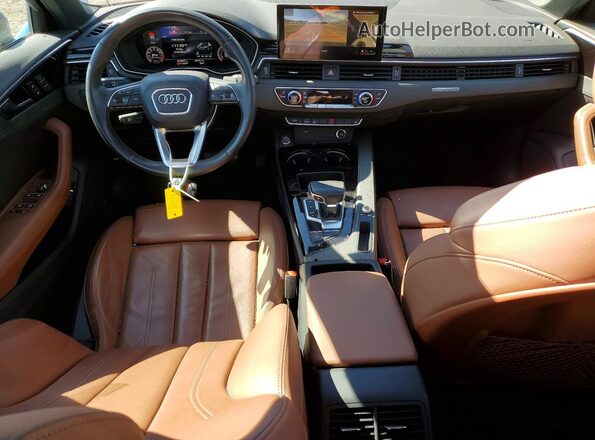 WAUEAAF48MN011773 2021 AUDI A4 Blue Вид панелі приладів