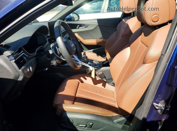 WAUEAAF48MN011773 2021 AUDI A4 Blue Вид салону спереду