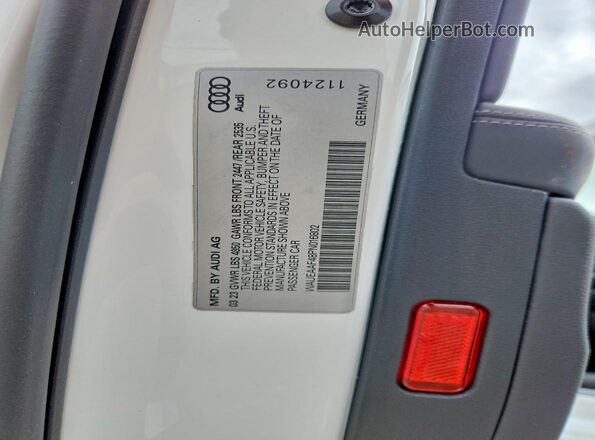 WAUEAAF48PN016802 2023 AUDI A4 White Engine compartment view