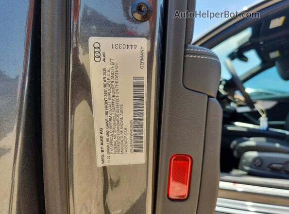 WAUEAAF49PA026925 2023 AUDI A4 Gray VIN sticker view