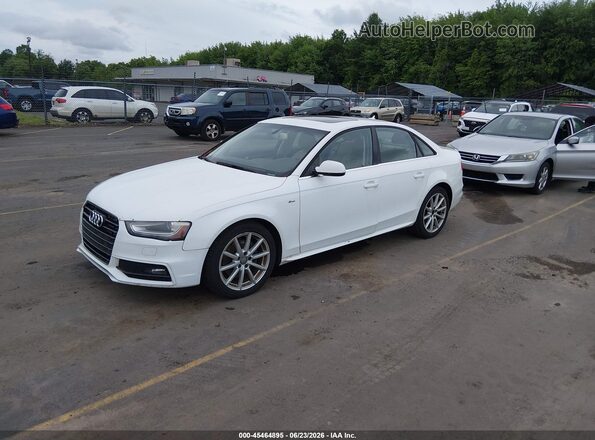 WAUEFAFL3GN008065 2016 AUDI A4 White Առջևի ձախ երեք քառորդ տեսարան