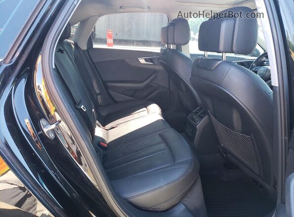 WAUENAF40HN013141 2017 AUDI A4 Black უკანა სავარძლების ხედი