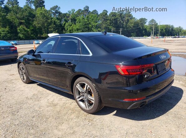 WAUENAF40HN013141 2017 AUDI A4 Black უკანა მარცხენა