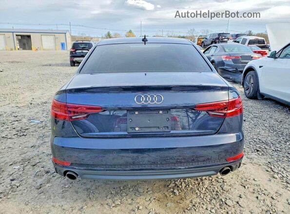 WAUENAF40JA048419 2018 AUDI A4 Blue Rear view