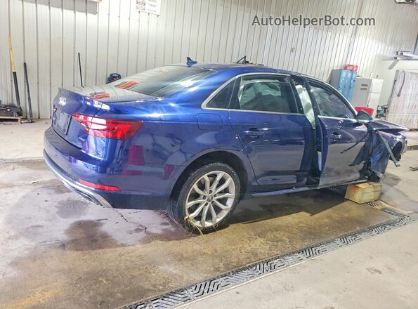 WAUENAF40KA018872 2019 AUDI A4 Blue Հետևի աջ