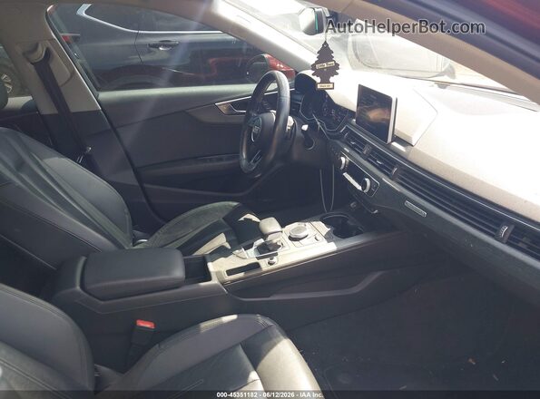 WAUENAF41JA021469 2018 AUDI OTHER Maroon Front interior view