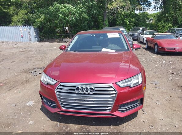 WAUENAF41JA021469 2018 AUDI OTHER Maroon Instrument cluster view