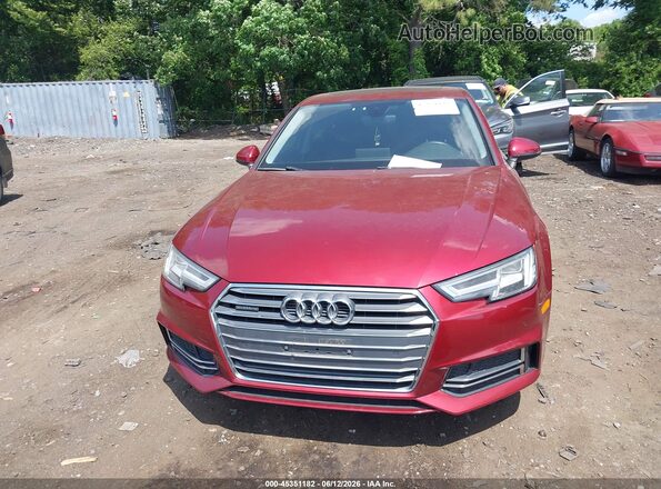 WAUENAF41JA021469 2018 AUDI OTHER Maroon Front view