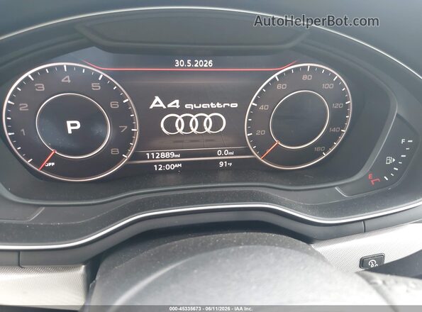 WAUENAF41JN012327 2018 AUDI A4 Gray Հետևի նստատեղերի տեսք