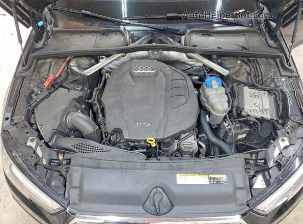 WAUENAF43HN006846 2017 AUDI A4 Black უკანა სალონის ხედი